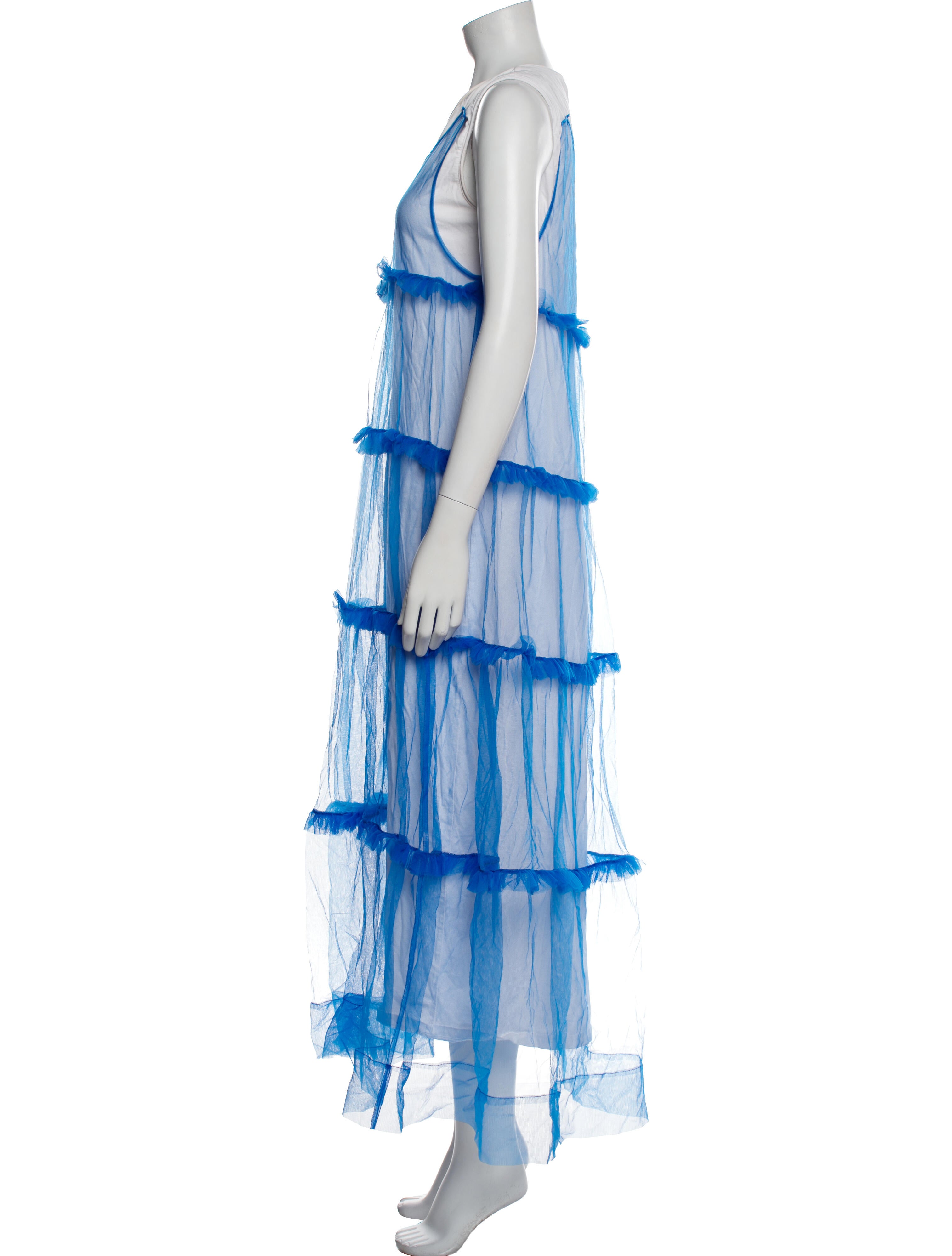 P.A.R.O.S.H. Printed Midi Length Dress